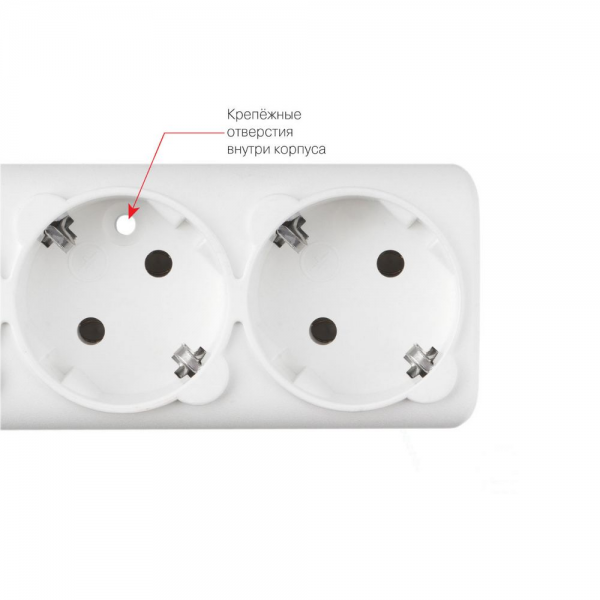 Фильтр-удлинитель Power Cube SPG6-A4 6 розеток, белый, 3м, 16А/3,5 кВт, 3*1.5мм²