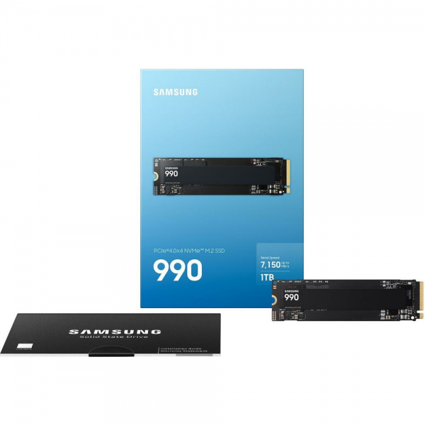 Твердотельный накопитель SSD M.2 2280 1TB Samsung 990 EVO NVMe 2.0, PCIe 4.0 x4,  TLC 3D NAND, 7150R/6450W MB/s