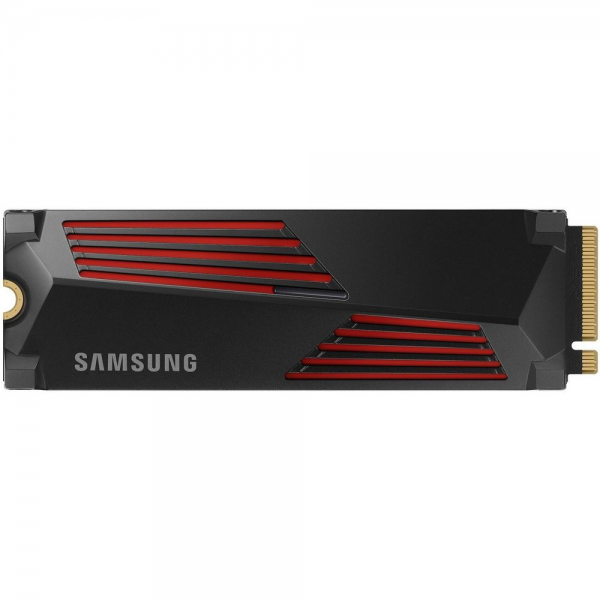 Твердотельный накопитель SSD M.2 2280 4TB Samsung 990 PRO with Heatsink MZ-V9P4T0GW PCIe Gen4x4 with NVMe, 7450/6900, IOPS 1600/1550K, MTBF 1.5M, Samsung V-NAND TLC, 4GB LPDDR4MB, 2400TBW, RTL