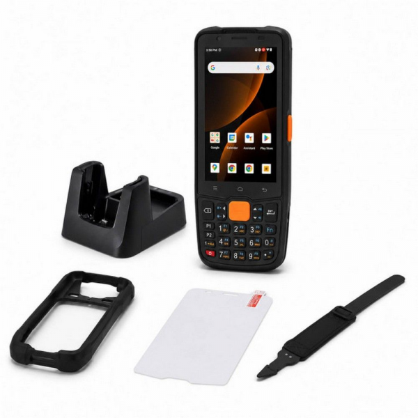 Комплект ТСД MERTECH MovFast S40 Android 13, 4GB/64GB кредл с передачей,чехол,стекло,ремешок(10014)