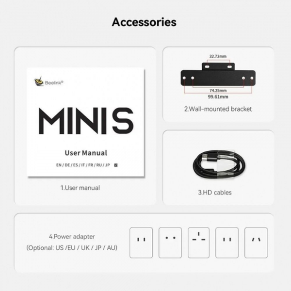 Мини-компьютер  BL/MINI S12 PRO-LP/N100/12G/512G/2.5G*1/Navy Blue