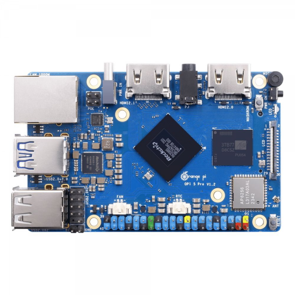 Одноплатный компьютер Orange Pi 5 Pro 16GB Rockchip RK3588, 16Gb, HDMI 2.1, Gigabit LAN port, USB2.0/3.0, microSD card slot, USB Type-C power port 5V@4A, без блока питания.