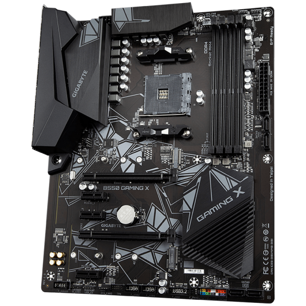 Материнская плата Gigabyte B550 X GAMING B550, AM4, 4*DDR4, 1*PCIEx16, 1*PCIEx4, 2*PCIEx1, 2*M.2, 1*TypeC, 1*USB3.2Gen2, 4*USB3.2Gen1, 4*USB2.0, 6*SATA3.0, 2.5G, DP, HDMI, ATX, RTL