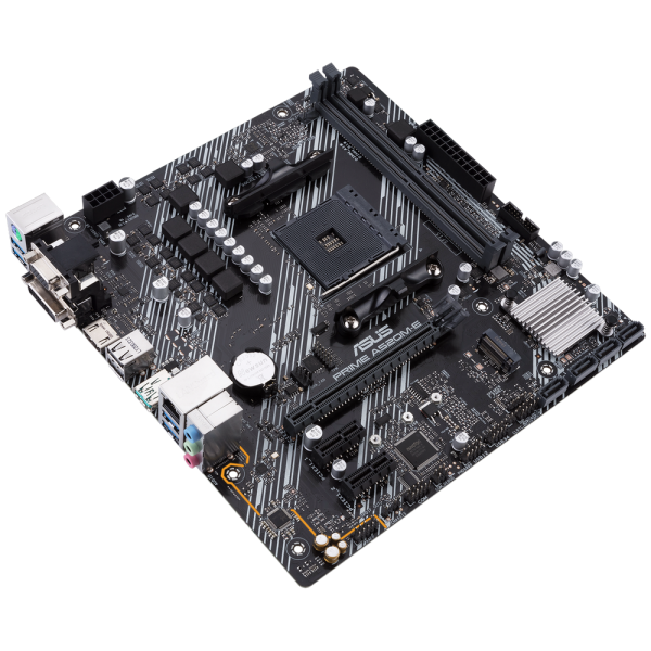 Материнская плата ASUS PRIME A520M-E/CSM A520, AM4, 2*DDR4, 1*PCIEx16, 2*PCIEx1, 1xM.2, 6*USB3.2Gen1, 6*USB2.0, 4xSATA3.0, 1G, VGA, DVI, HDMI, M-ATX, RTL