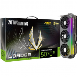 Видеокарта Zotac Bad Pack RTX5070Ti AMP EXTREME INFINITY 16GB GDDR7 256it 3xDP HDMI 3FAN PREMIUM PACK
