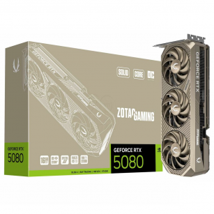 Видеокарта Zotac RTX 5080 SOLID CORE OC 20th ANNI Ed 16GB GDDR7 256bit 3xDP HDMI 3FAN PREMIUM PACK