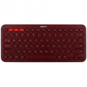 Клавиатура беспроводная Logitech K380 920-007655, Bluetooth, красный (920-007655)