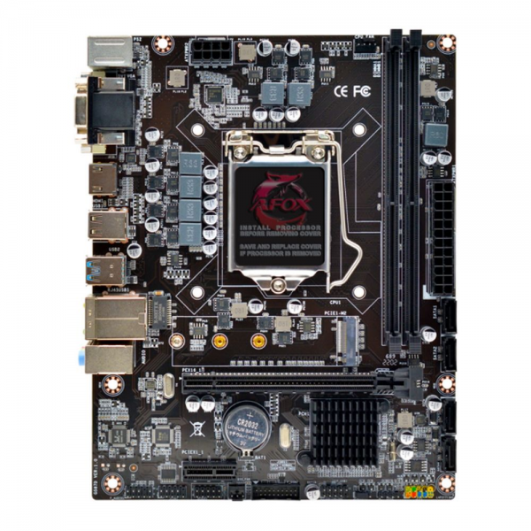 Материнская плата Afox Bad Pack IH510-MA2-V2 LGA1200 mATX 2xDDR4 PCIEx16 PCIEx1 M.2 HDMI DVI VGA  bp