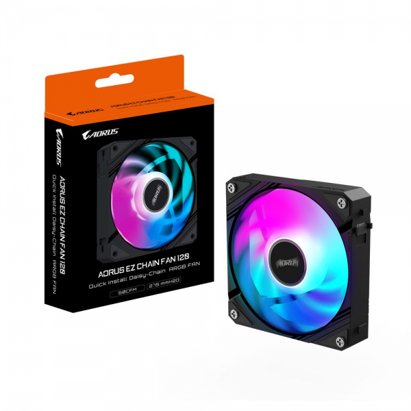 Вентилятор в корпус GIGABYTE GP-GBT ECFAN1201 1X120mm ARGB FAN. PWM, 3 Pin