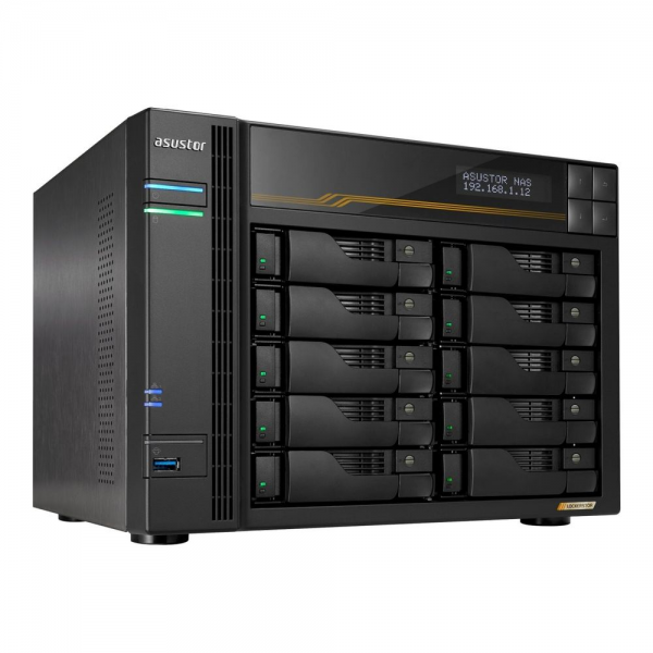 Платформа СХД ASUSTOR AS6810T 10 Bay 4xM.2 2x5GLAN 2x10GLAN 2x5GLAN 16GB (Max.64GB) DDR5 2xUSB-C 3xUSB