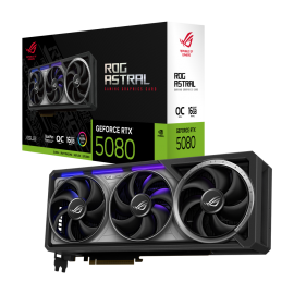 Видеокарта ASUS Bad Pack RTX5080 ROG ASTRAL OC 16GB GDDR7 256bit 3xDP 2xHDMI 3FAN RTL (ROG-ASTRAL-RTX5080-O16G-GAMING) bp