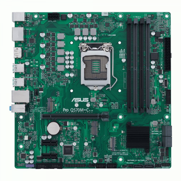 Материнская плата ASUS Bad Pack PRO Q570M-C/CSM LGA1200 mATX 4xDDR4 PCIEx16 2xPCIEx1 2xM.2 DP HDMI GLAN (165248) bp