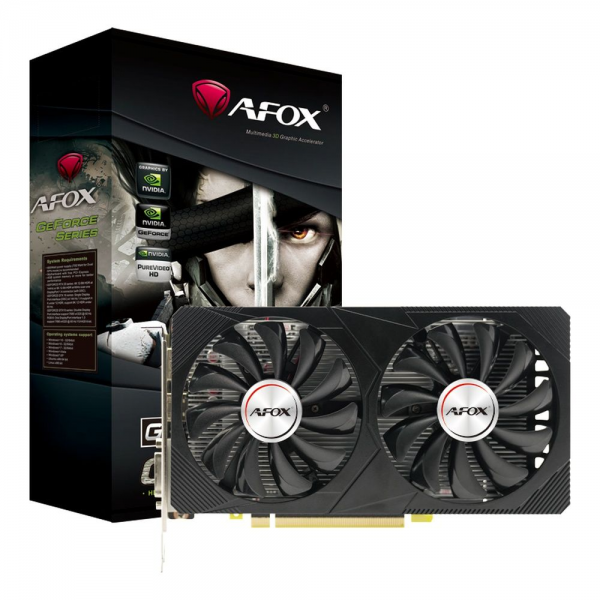 Видеокарта Afox GTX1650 4GB GDDR6 128bit DVI DP HDMI 2FAN RTL