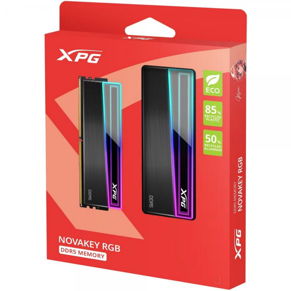 Модуль памяти 32GB ADATA DDR5 6000 DIMM XPG Novakey RGB 2*16, CL30-40-40, NON ECC, 1.4V, RTL