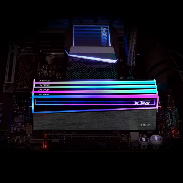 Модуль памяти XPG 16GB DDR5 5600 DIMM XPG NOVAKEY RGB AX5U5600C4616G-CNKRBK On-Die ECC, CL46-45-45, 1.1V, Heat Shield,  RTL
