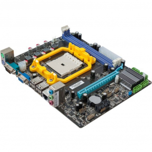 Материнская плата Esonic A55F1AL2, FM1 , AMD A55, mATX, 2xDDR3, 1xPCI-Ex16, 1xPCI-Ex1, 4xSATA2, 10/100, 6CH, VGA, 4xUSB2.0, 1x COM RTL {20}