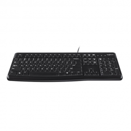 Клавиатура Logitech K120 for Business |920-002522| черная, офисная, 104 клавиши, защита от воды, USB 1,5м, brown box, (021419)
