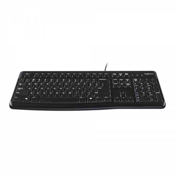 Клавиатура Logitech K120 for Business |920-002522| черная, офисная, 104 клавиши, защита от воды, USB 1,5м, brown box, (021419)