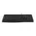 Клавиатура Logitech K120 for Business |920-002522| черная, офисная, 104 клавиши, защита от воды, USB 1,5м, brown box, (021419)