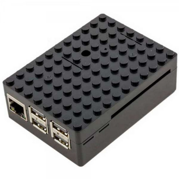 Корпус ACD RA182 Black ABS Plastic Building Block case for Raspberry Pi 3 B/B+ (CBPIBLOX-BLK) (494293)
