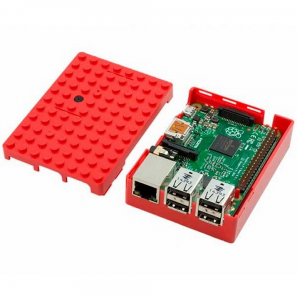 Корпус ACD RA183 Red ABS Plastic Building Block case for Raspberry Pi 3 B (CBPIBLOX-RED) (494309)
