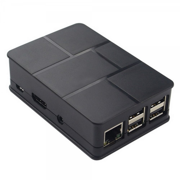 Корпус ACD RA186 Black ABS Plastic Case Brick style w/ Camera cable hole for Raspberry Pi 3 B (RASP1787) (494422)