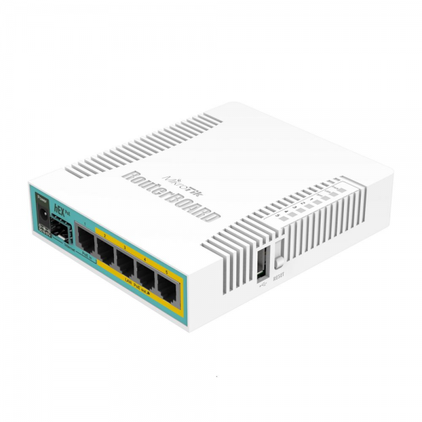 Маршрутизатор MIKROTIK RB960PGS hEX PoE Router hEX PoE 5x Gigabit LAN (four with PoE out), USB, plastic case and PSU {20}, (003294)