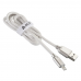 Кабели USB ACD USB кабель ACD-Allure Lightning ; USB-A Кожа, 1м, белый (ACD-U926-P5W)