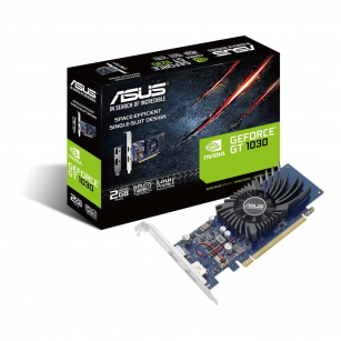 Видеокарта ASUS GT1030  2GB GDDR5 64bit DVI HDMI 1FAN LP RTL {20} (743333) [GT1030-2G-BRK]