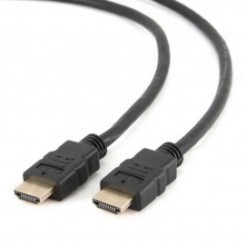 Кабель HDMI Cablexpert CC-HDMI4-15, 4.5м, v2.0, 19M/19M, черный, позол.разъемы, экран, пакет