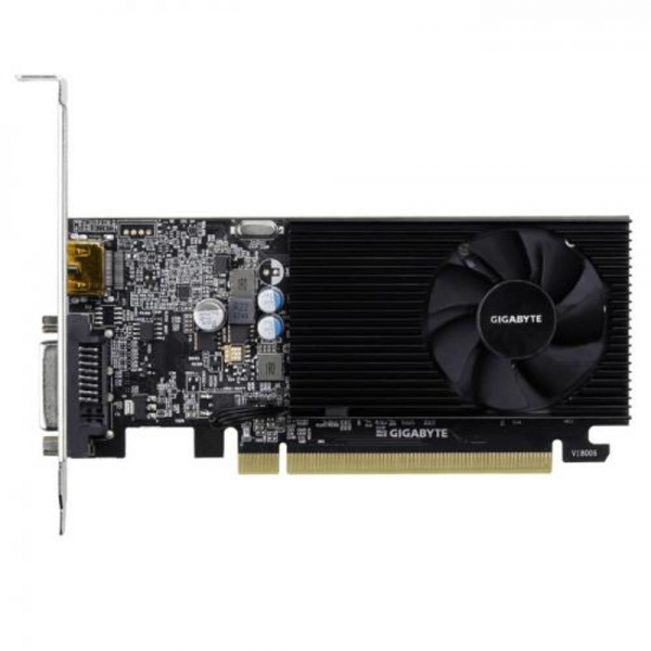 Видеокарта Gigabyte GT1030  2GB GDDR4 64bit DVI-D HDMI 1FAN LP RTL {20} (303280)