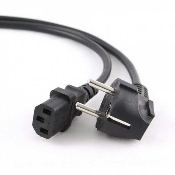 Кабель питания Cablexpert PC-186-1-10M, 10м, Schuko- C13, Сечение провода 3x1кв.мм, черный, с заземлением, пакет {25} (792587)