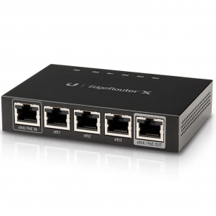 Маршрутизатор Ubiquiti EdgeRouter X (ER-X) Ubiquiti маршрутизатор 2 ядра (880 МГц), 5x 1G RJ45, раздача PoE |ER-X| (022197)(021640)