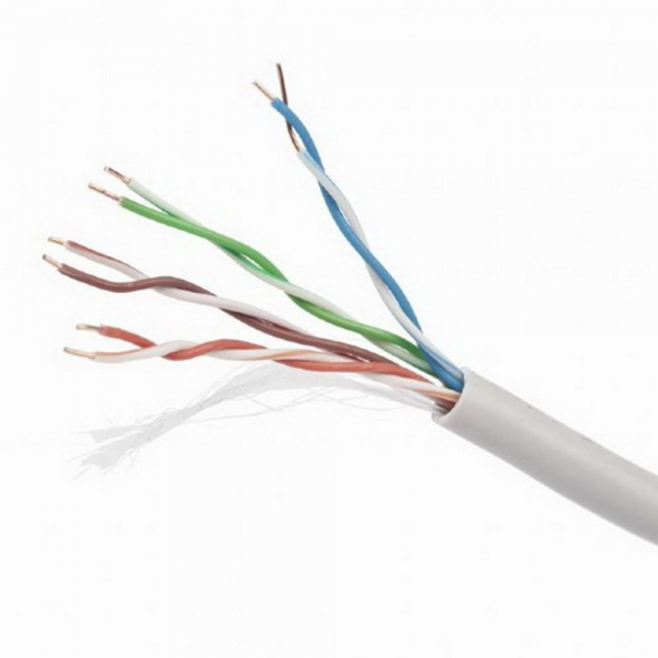Кабель Cablexpert UPC-5040E-SOL, UTP5e, 4 пары, 0.40 мм, CCA, однож., 305 м, серый {2} (208046)
