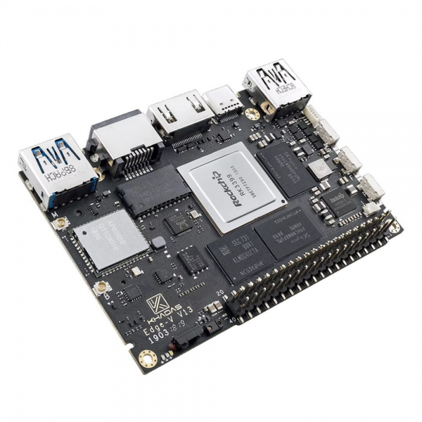 Одноплатный компьютер Khadas Edge-V Pro Rockchip RK3399, 64-bit Hexa-Core, KEGV-P-002