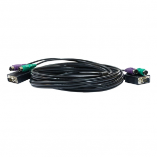Кабель D-Link DKVM-CB/A4A Кабель KVM длиной 1,8 м с разъемами VGA и PS/2 для DKVM-4K/А