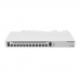 Маршрутизатор MIKROTIK CCR2004-1G-12S+2XS with Annapurna Alpine AL32400 Cortex A57 CPU (4-cores, 1.7GHz per core), 4GB RAM, 1x Gigabit RJ45 port, 12x 10G SFP+ cages, 2 x 25G SFP28 cages, RouterOS L6, 1U rackmount case, Dual PSU, RTL {5}, (000019)