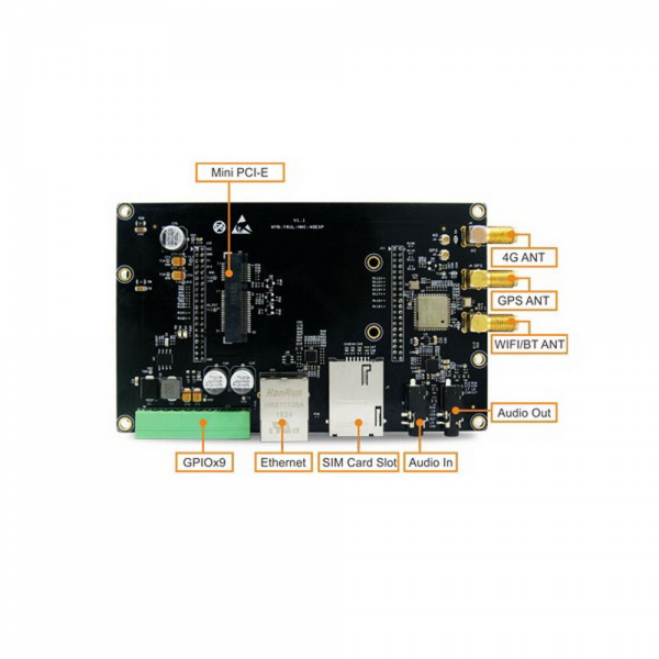 Плата разработки Myir MYB-Y6ULX-HMI-4GEXP Expansion Board for MYD-Y6ULX-HMI