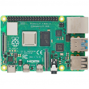 Одноплатный компьютер Raspberry Pi Raspberry Pi 4 Model B (RA608) Retail, 8GB RAM, Broadcom BCM2711 Quad core Cortex-A72 (ARM v8) 64-bit SoC @ 1.5GHz CPU, WiFi, Bluetooth, 40-pin GPIO, 2x USB 3.0, 2xUSB 2.0,2x micro-HDMI, Разъем питания USB-C (RASP4888/RP
