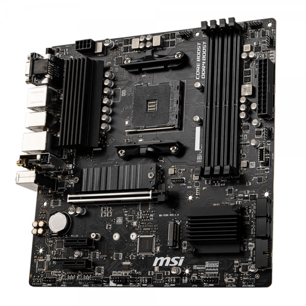 Материнская плата MSI B550M PRO-VDH WIFI B550, AM4, 4*DDR4, 1*PCIEx16, 2*PCIEx1, 2*M.2, 1*TypeC, 6*USB3.2Gen1, 6*USB2.0, 4*SATA3.0, 1G, VGA, DP, HDMI, M-ATX, RTL