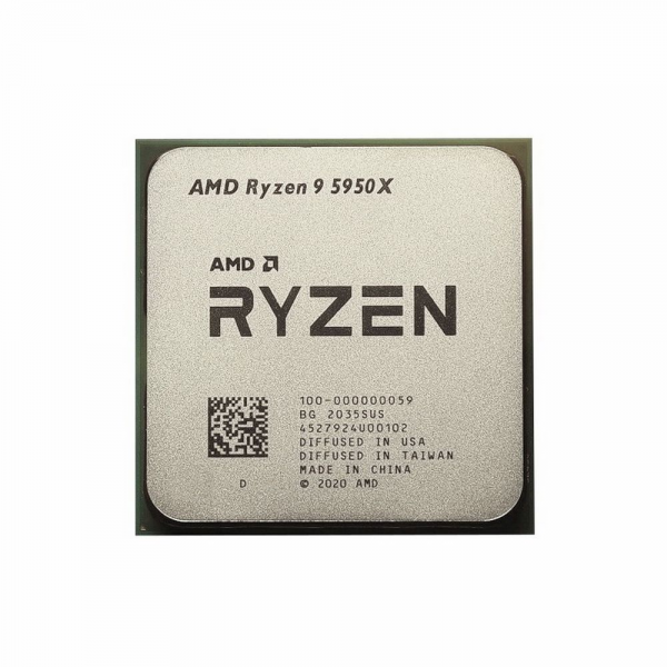 Центральный Процессор AMD RYZEN 9 5950X BOX (100-100000059WOF) (Vermeer, 7nm, C16/T32, Base 3,40GHz, Turbo 4,90GHz, Without Graphics, L3 64Mb, TDP 105W, w/o cooler, SAM4) (312745)