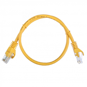 Патч-корд |ACD-LPU5E-5DY| Cat5e UTP 24AWG 4Pair, 7/0.18мм CCA Желтый, 0.5м, (741371)