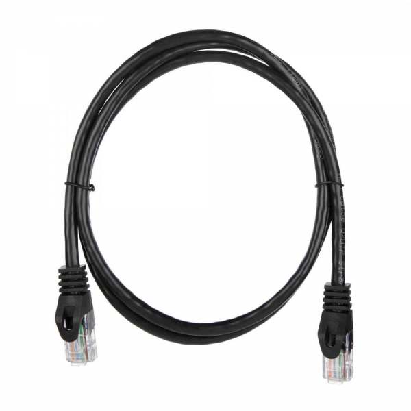Патч-корд ACD-LPU5C-10B  Cat5e UTP 24AWG 4Pair, 7/0.18мм CU Черный, 1.0м, (741739)