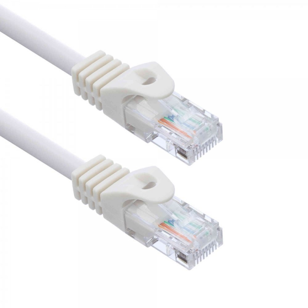 Патч-корд ACD-LPU5C-10W  Cat5e UTP 24AWG 4Pair, 7/0.18мм CU Белый, 1.0м, (741746)