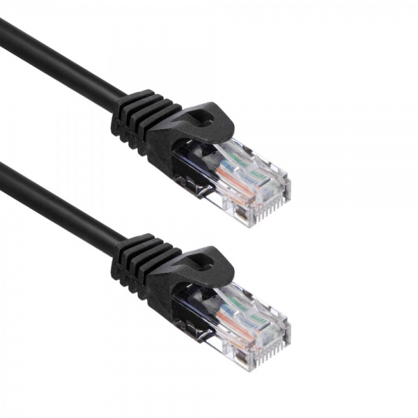 Патч-корд B |ACD-LPU5C-75B| Cat5e UTP 24AWG 4Pair, 7/0.18мм CU Черный, 7.5м (741821)