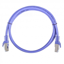 Патч-корд  |ACD-LPS6A-10P| Cat6a SSTP, 27AWG,CU Фиолетовй, 1.0м, (741876)