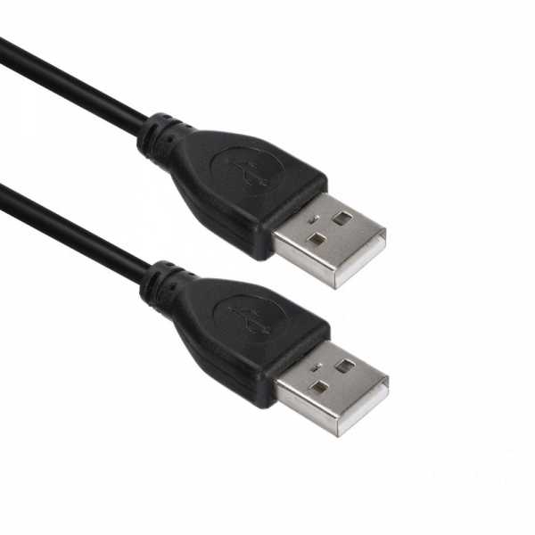 Кабель ACD-U2AAM-30L |ACD-U2AAM-30L| USB 2.0, A male - A male, ТТХ: |ACD-U2AAM-30L| (7/0.12BC+PE)*1P+(7/0.12BC+PE)*2C+7/0.12BC+AL+PVC OD4.0, Черный, 3мm (742033)