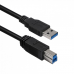 Кабель ACD Кабель ACD-U3ABM-10L |ACD-U3ABM-10L| USB 3.0, A male - B male, ТТХ: |ACD-U3ABM-10L| (7/0.12BC+HDPE)*1P+|(7/0.12BC+HDPE)*2C+7/0.12BC+AL|*2P +7/0.16BC*2C+AL+7/0.12BC+B(80/0.12ALм)PVC5.5, Черный, 1м (742071)