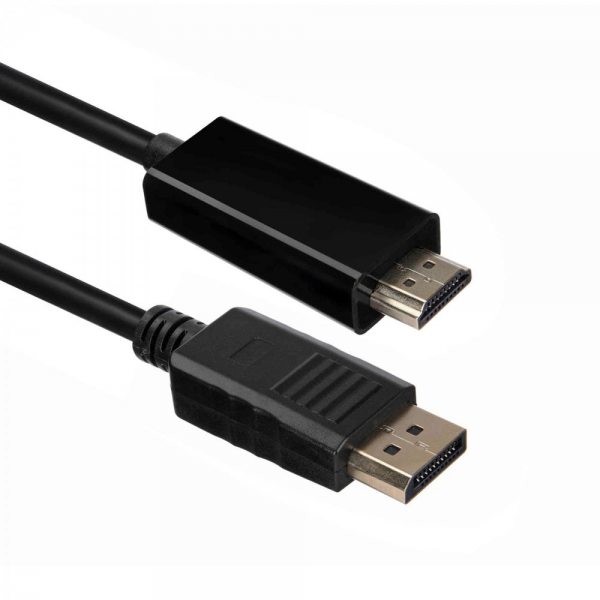Кабель ACD-DDHM2-18B |ACD-DDHM2-18B| DisplayPort 1.2, DP-HDMI, Golden Plated, 20m/19m, Черный, 1.8м |ACD-DDHM2-18B| (742453)