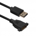 Кабель ACD-DDPF2-50B |ACD-DDPF2-50B| DisplayPort 1.2, DP extension, Golden Plated, 20m/20f, Черный, |ACD-DDPF2-50B| 5м, (742521)